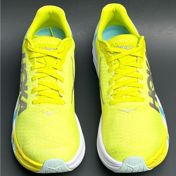 HOKA One One Rocket X Unisex Running Shoes Yellow/Blue 1113532 BGEPR NEW - Picture 5 of 11